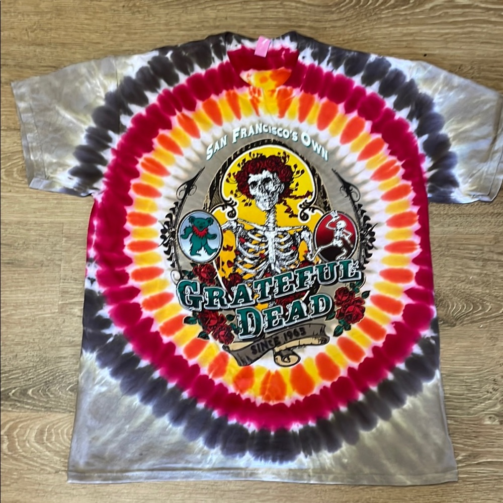 Liquid Blue Grateful Dead Tie-Dye Tee - Multicolor